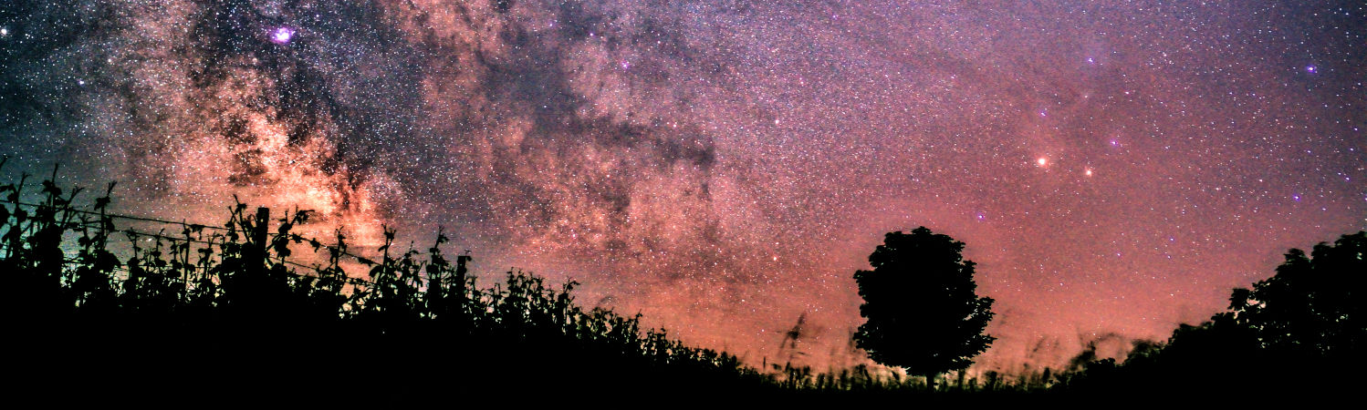 Galaktisches Zentrum der Milchstraße im Juni, aufgenommen im Nordschwarzwald