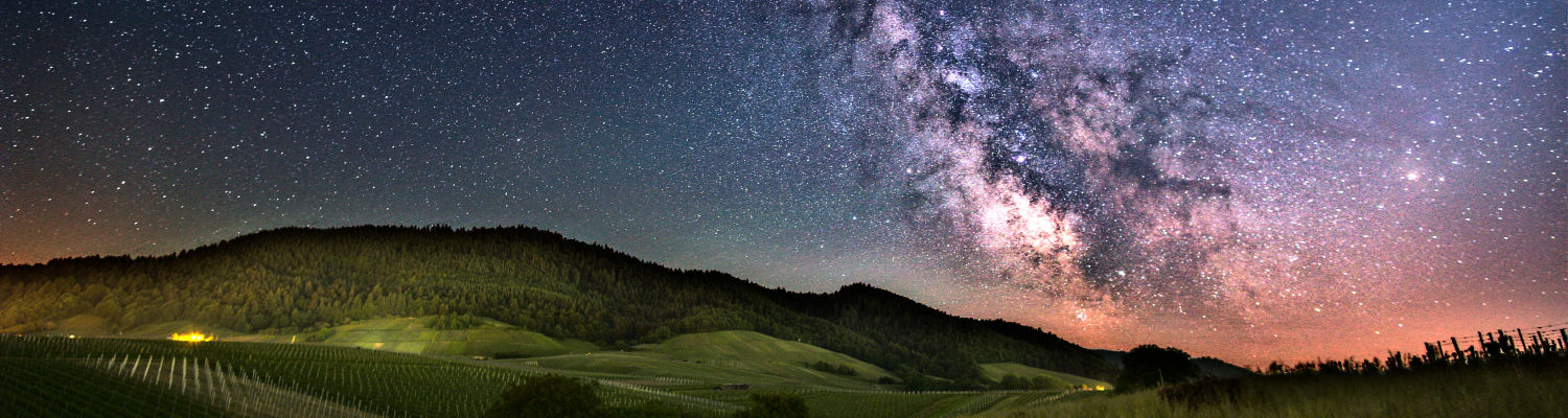 Ausschnitt der Milchstraße im Juli, aufgenommen im Nordschwarzwald