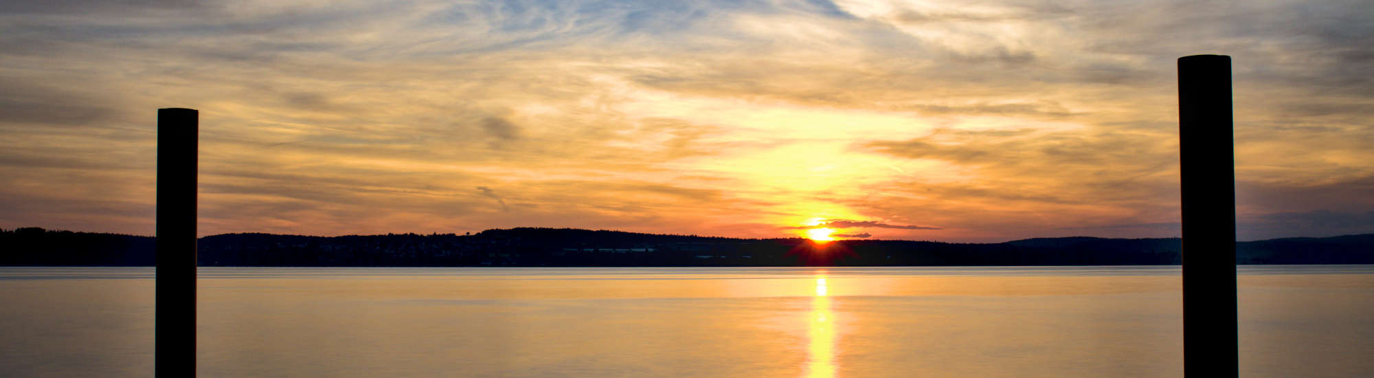 Sonnenuntergang am Bodensee / Unteruhldingen