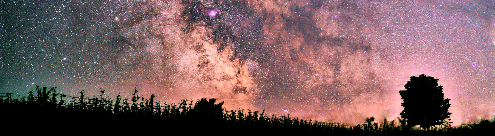 Galaktisches Zentrum der Milchstraße im Juni, aufgenommen im Nordschwarzwald