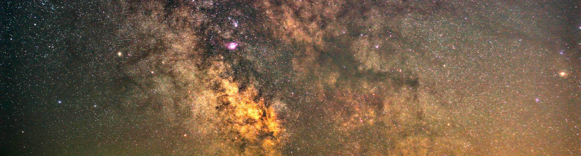 Galaktisches Zentrum der Milchstraße im Juni, aufgenommen im Nordschwarzwald