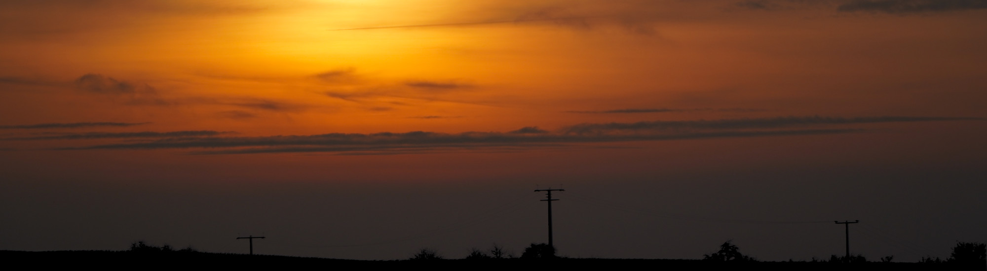 Sonnenuntergang im Dezember