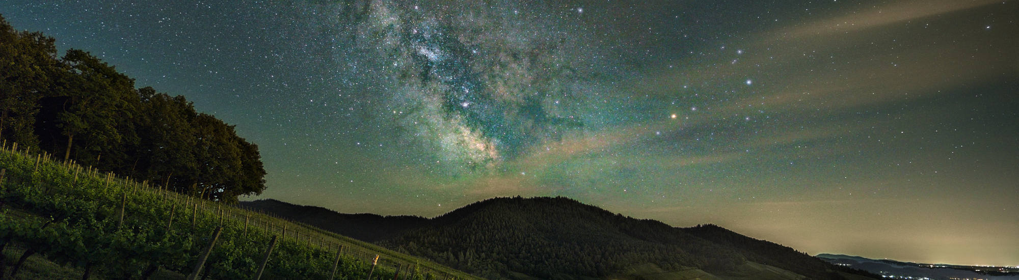 Galaktisches Zentrum der Milchstraße über dem Nordschwarzwald / Mai 2022