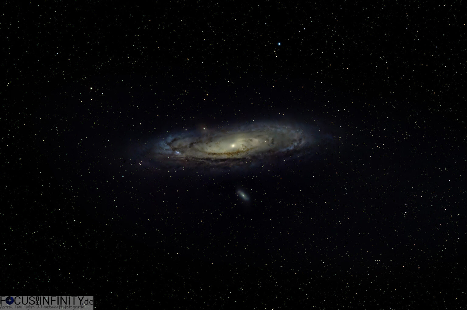 Deep Sky-Astrofotografie: Andromedagalaxie 90min vs. 30min belichtet ...